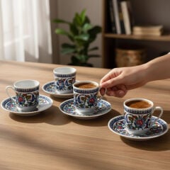 Kadife Kutu -  2 'li Fincan Seti ( Güral Porselen )